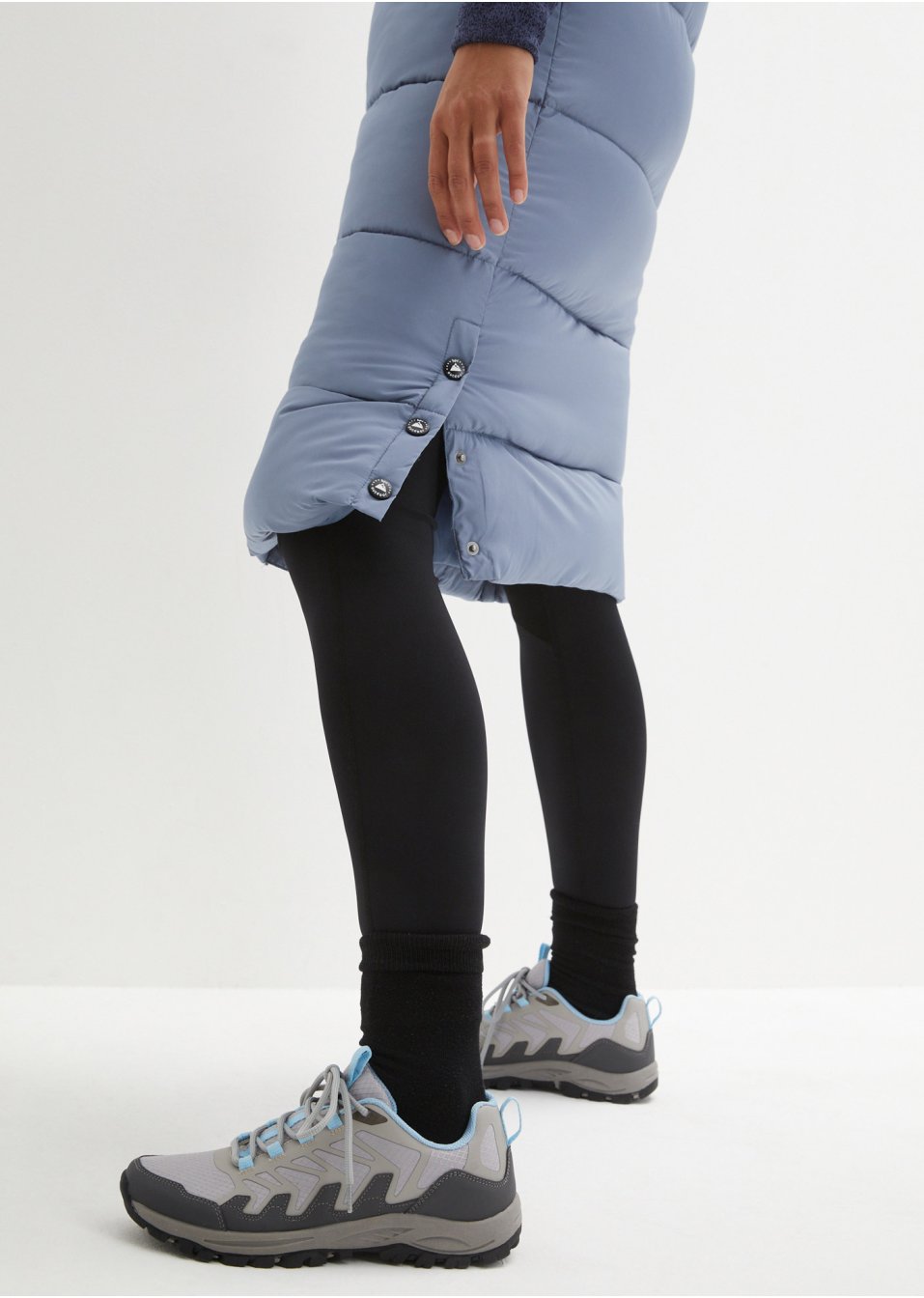 Veste longue fonctionnelle sans manches matelassée avec technologie thermo-isolante