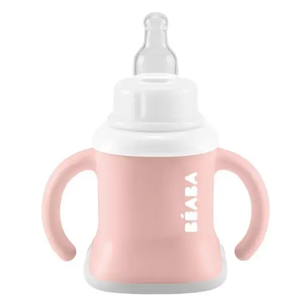 Copo Béaba Evoluclip 3 em 1 Rosa Antigo