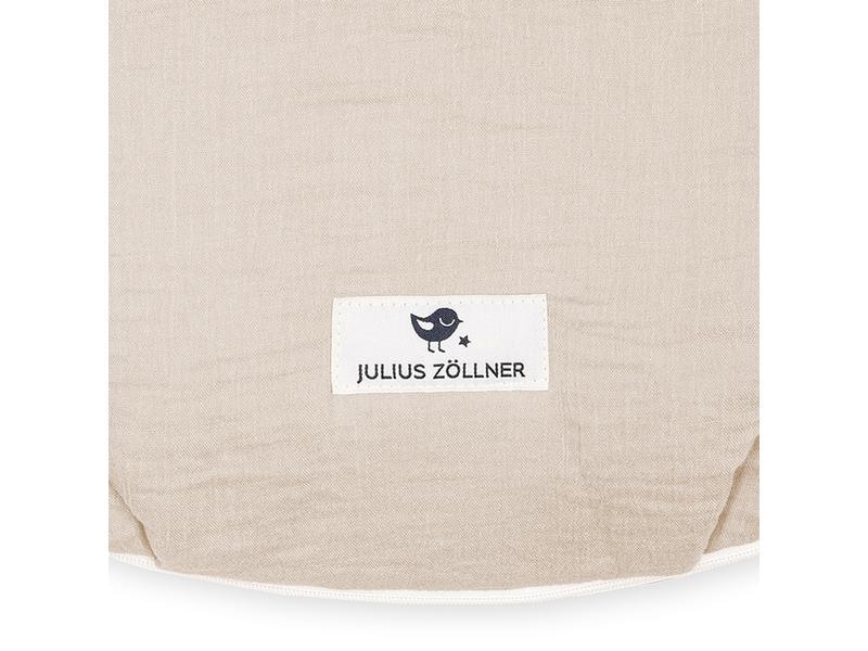 Julius Zöllner Baby-Ganzjahresschlafsack Musselin Sand Gr. Babyschlafsack mit Klimavlies und verstellbaren Trägern