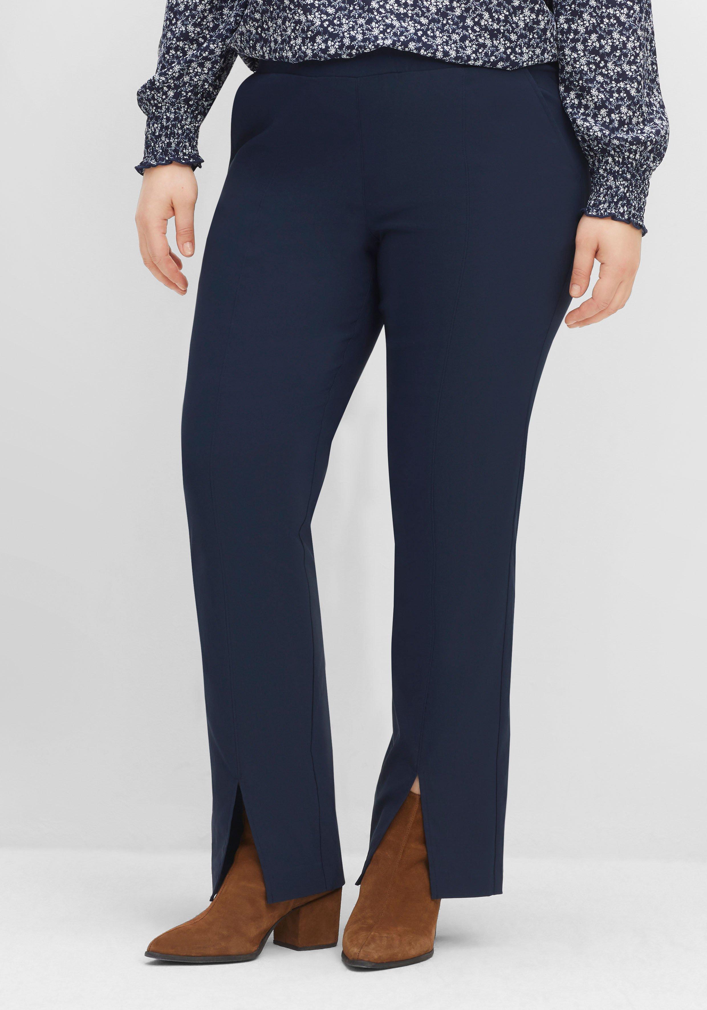 Bengalinhose mit Schlitzen vorn am Saum