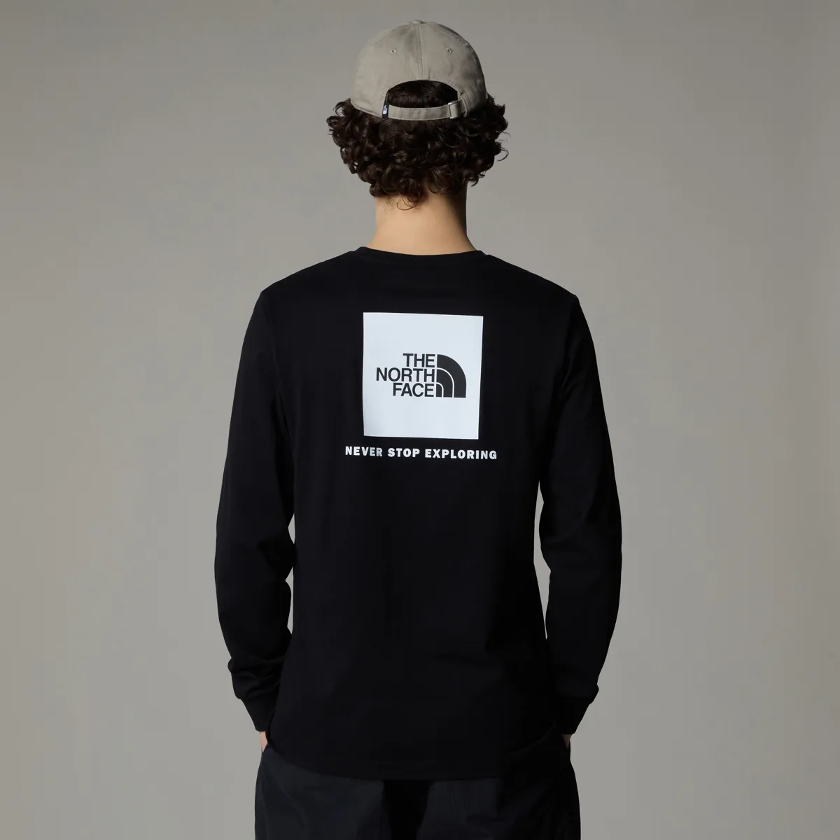 The North Face M L/S Redbox Tee Tnf Black