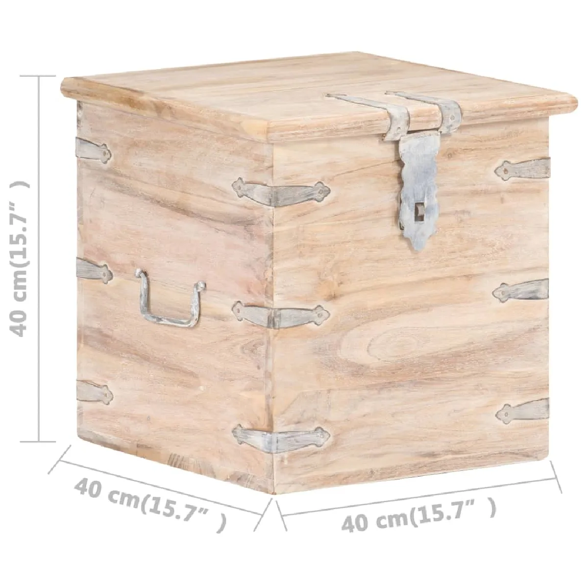 vidaXL Coffre bois d'acacia