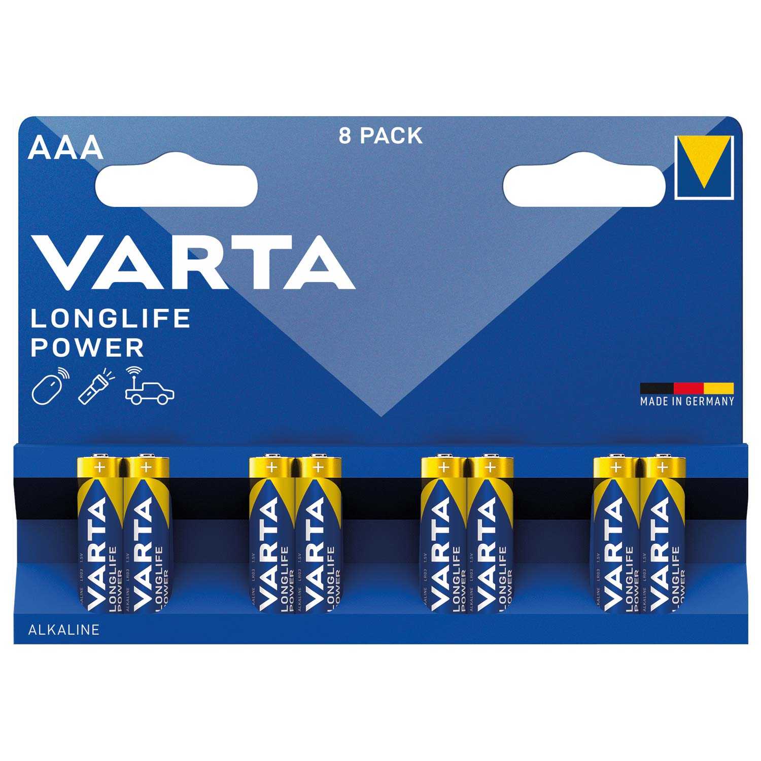 VARTA Longlife Power Batterien Alkaline AAA 8er