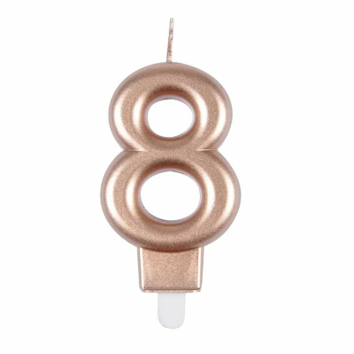 Paris Prix Bougie Anniversaire Chiffre 8 Rose Gold