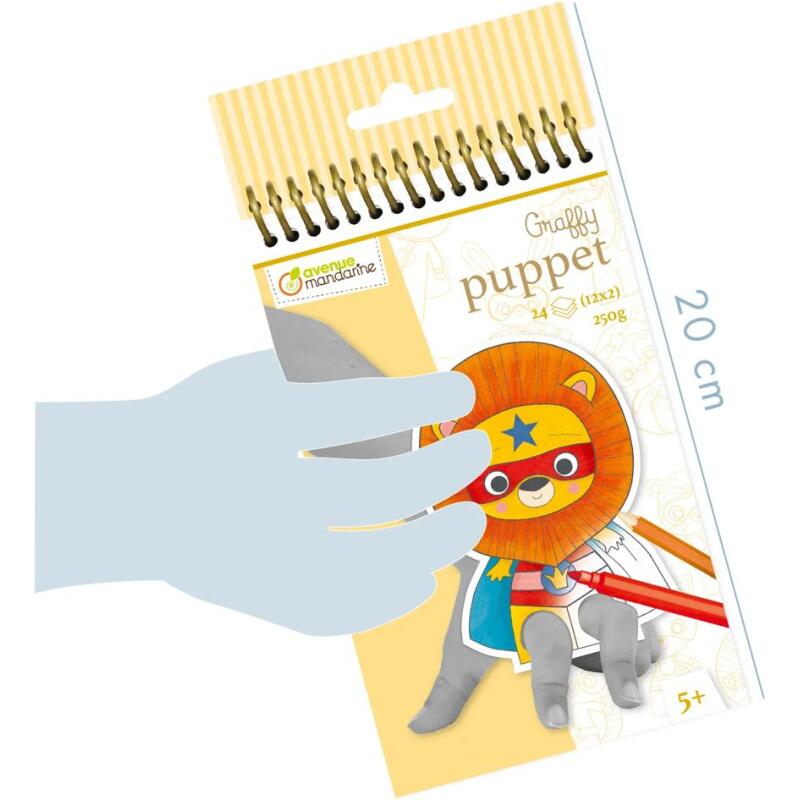 Graffy Puppet, Animaux Super Héros - Jaune