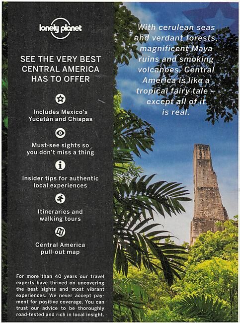 LONELY PLANET - BEST OF CENTRAL AMERICA EN ANGLAIS