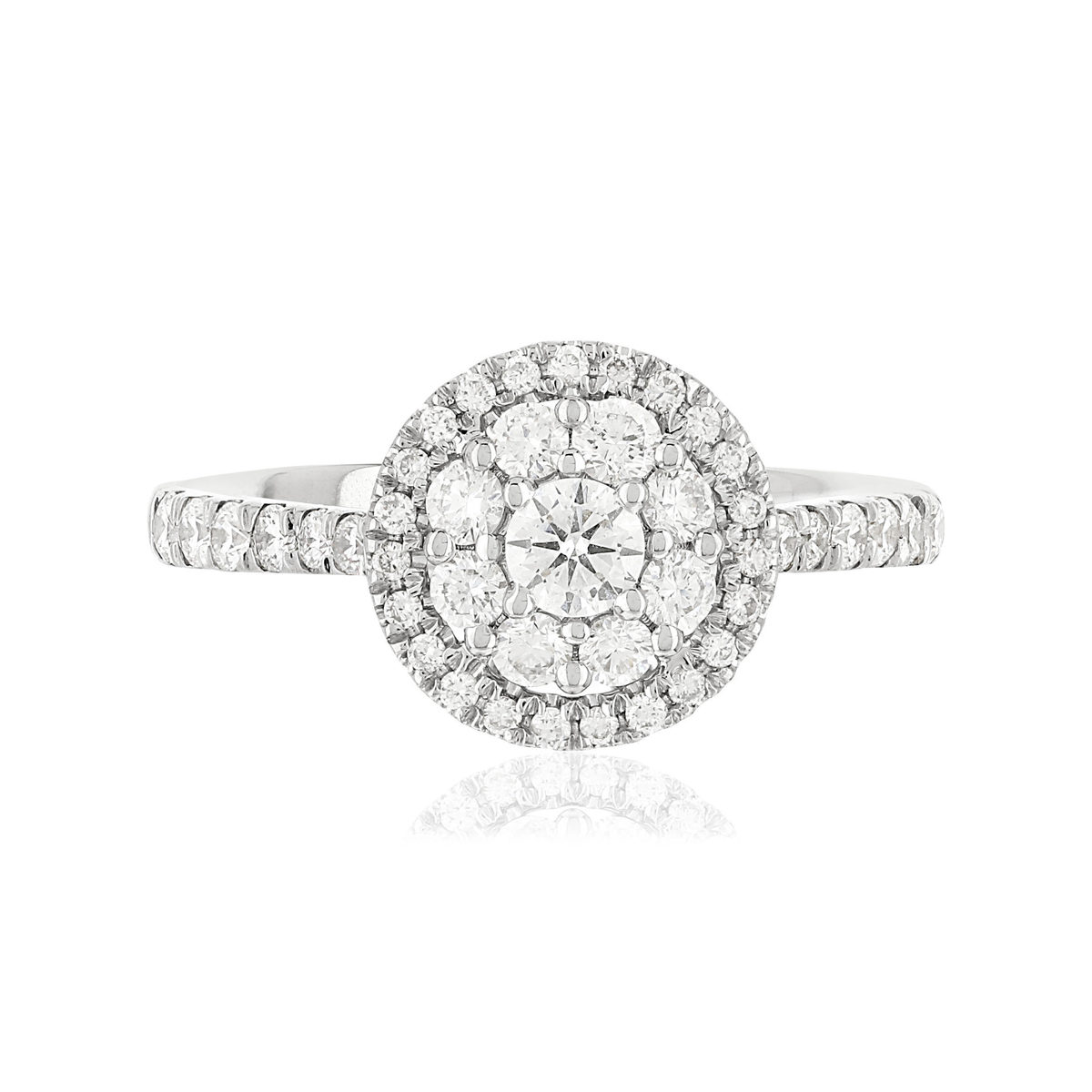 Bague MATY Or 750 blanc Diamants H/P1 blancs
