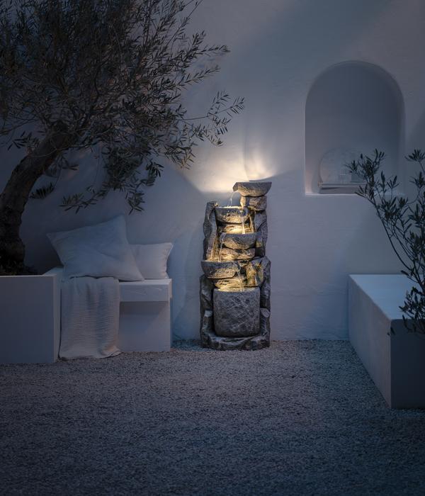 Dehner Polyethylen-Gartenbrunnen Gresta,