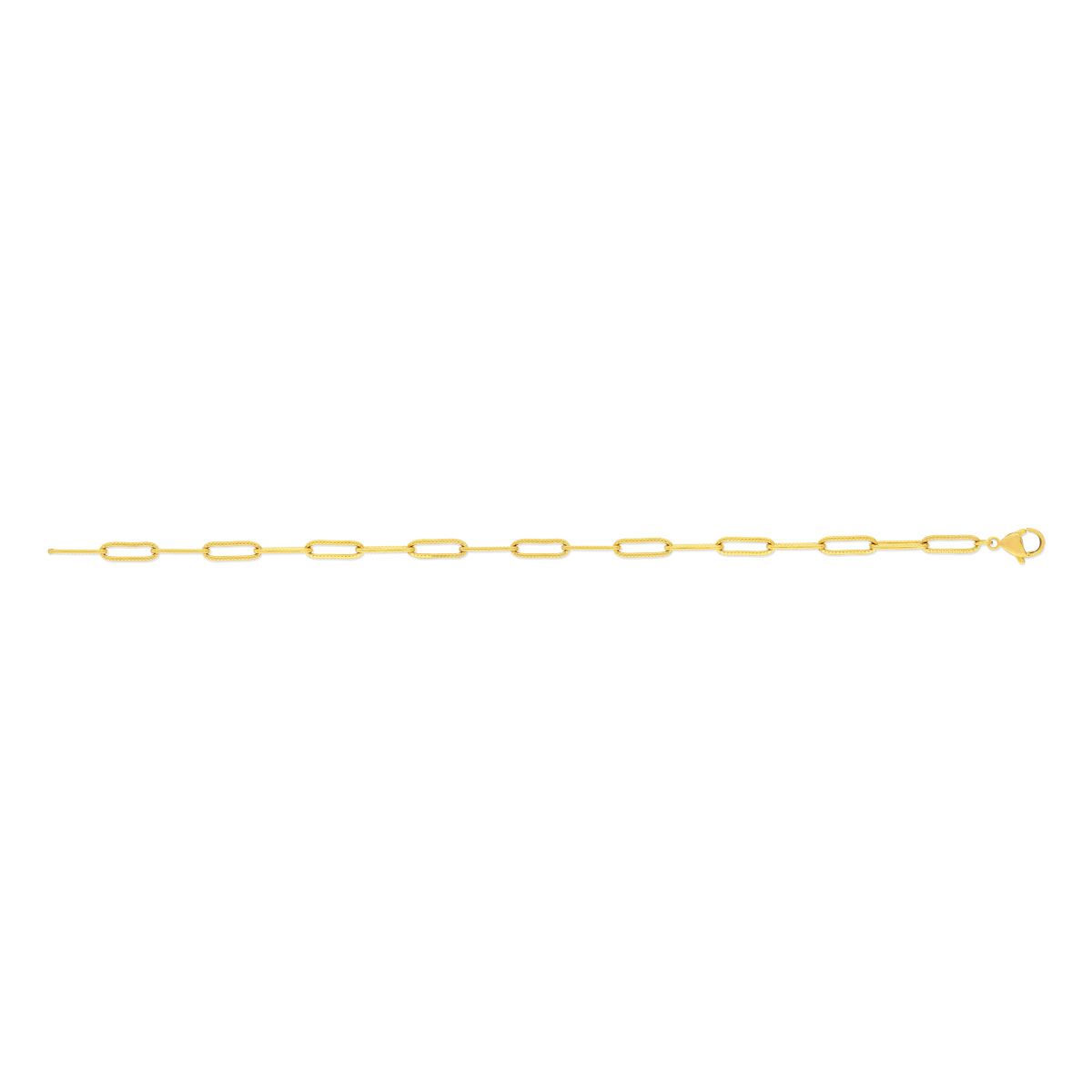 Bracelet acier jaune 20 cm