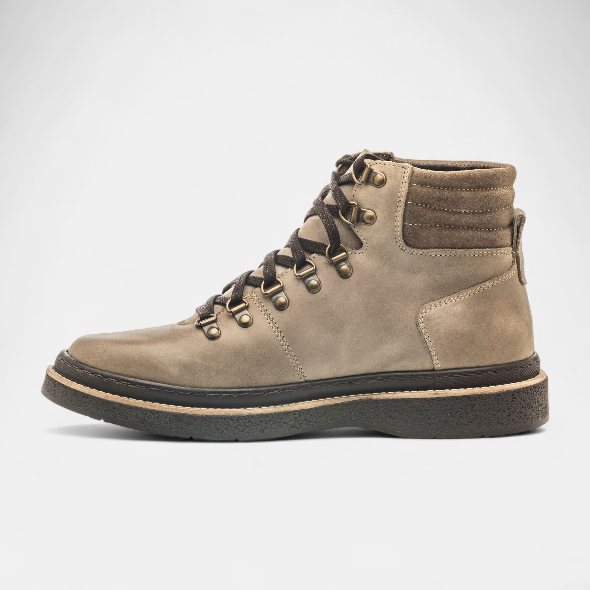 Boots Homme en cuir gris