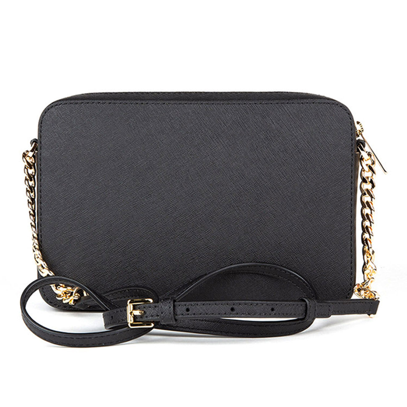 Michael Kors Sac bandoulière en Cuir Jet Set noir - 23.5x15x5 cm