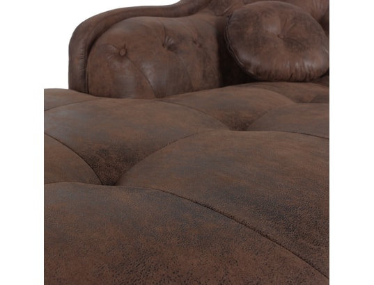 INTENSEDECO - Canapé d'angle gauche empire vintage style chesterfield