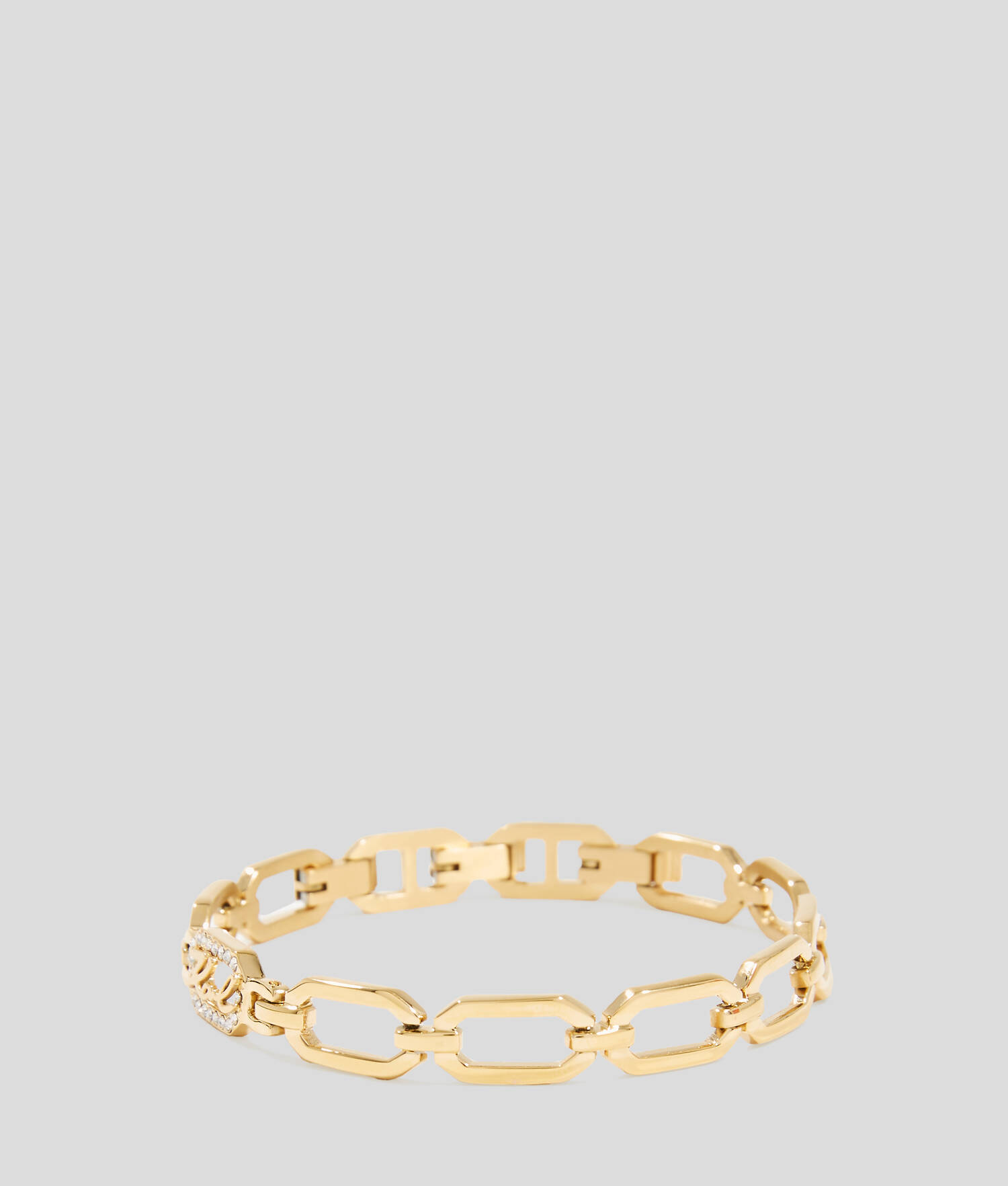 Bracelet chaîne pavé KARL Signature - Or