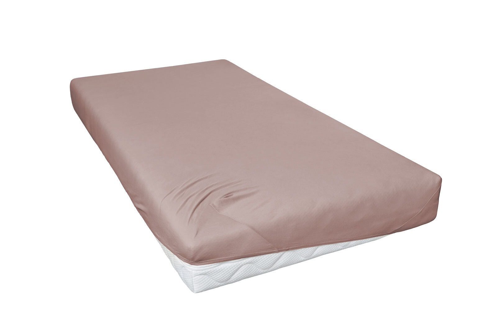 Vario Jersey-Spannbetttuch 90-100 x 200 cm nougat