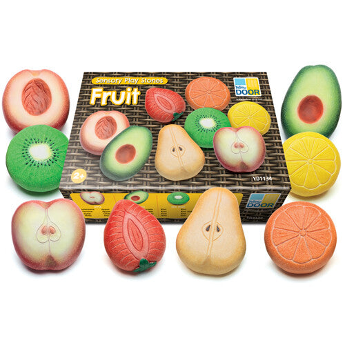 Yellow door stenen speelfruit - 8st