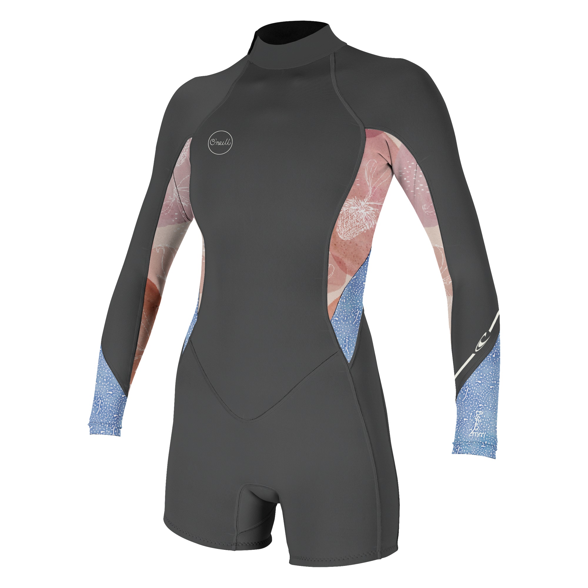 O'Neill Wms Bahia 2/1 Back Zip L/S Spring Graph / Desert
