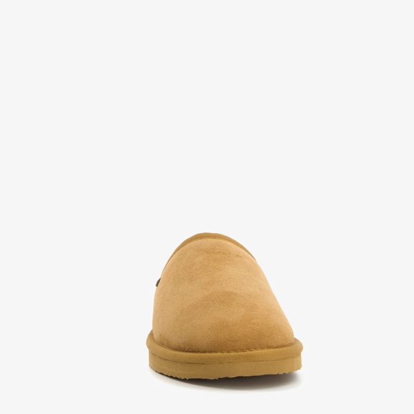 Hush Puppies gevoerde heren pantoffels cognac