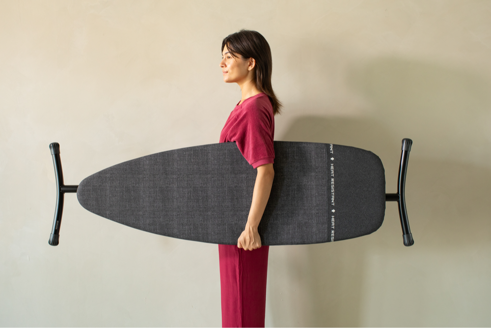Strijkplank D, 135x45 cm, hittebestendige parkeerplaats - Denim Black