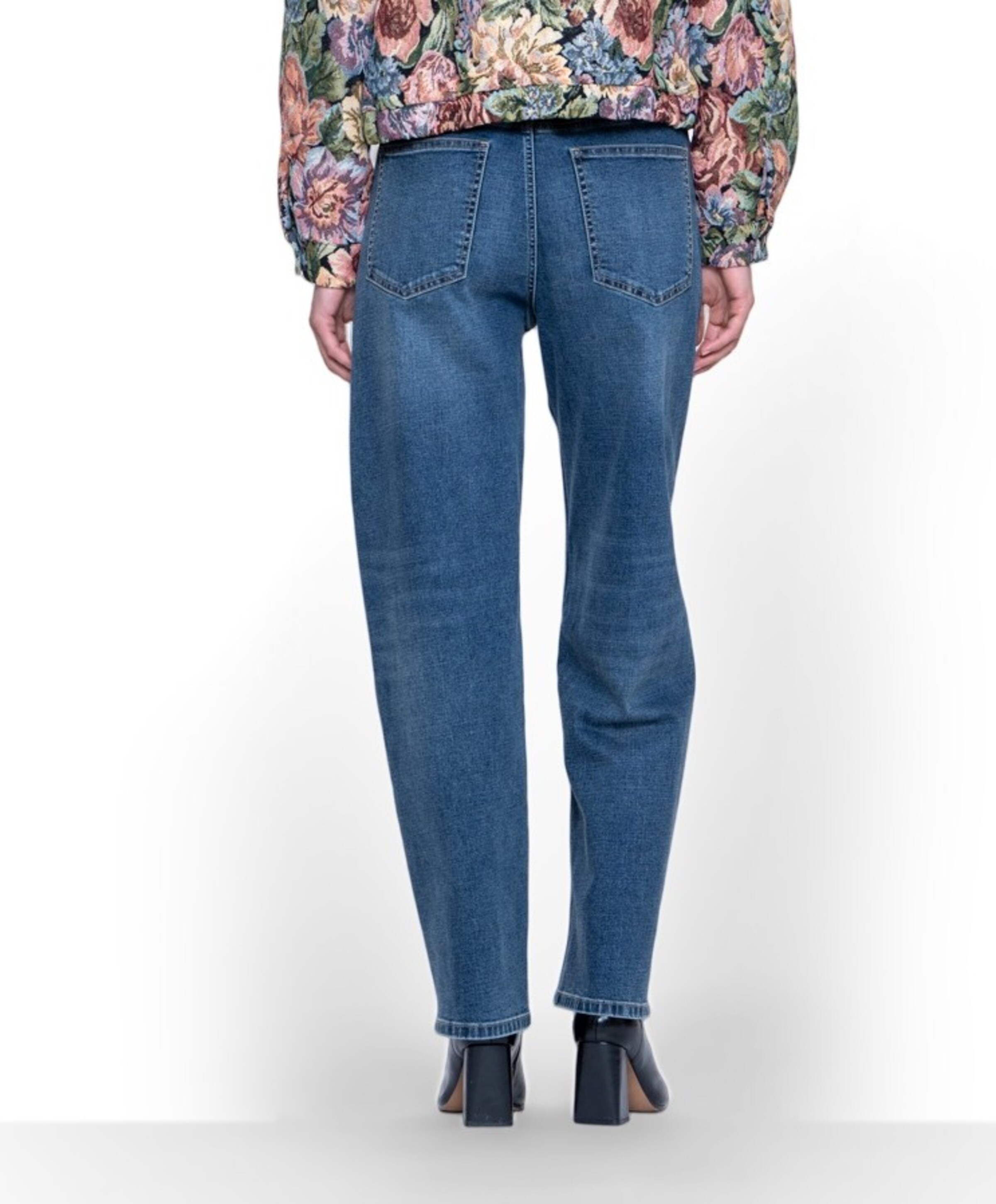 Geisha Barrel dames jeans blauw