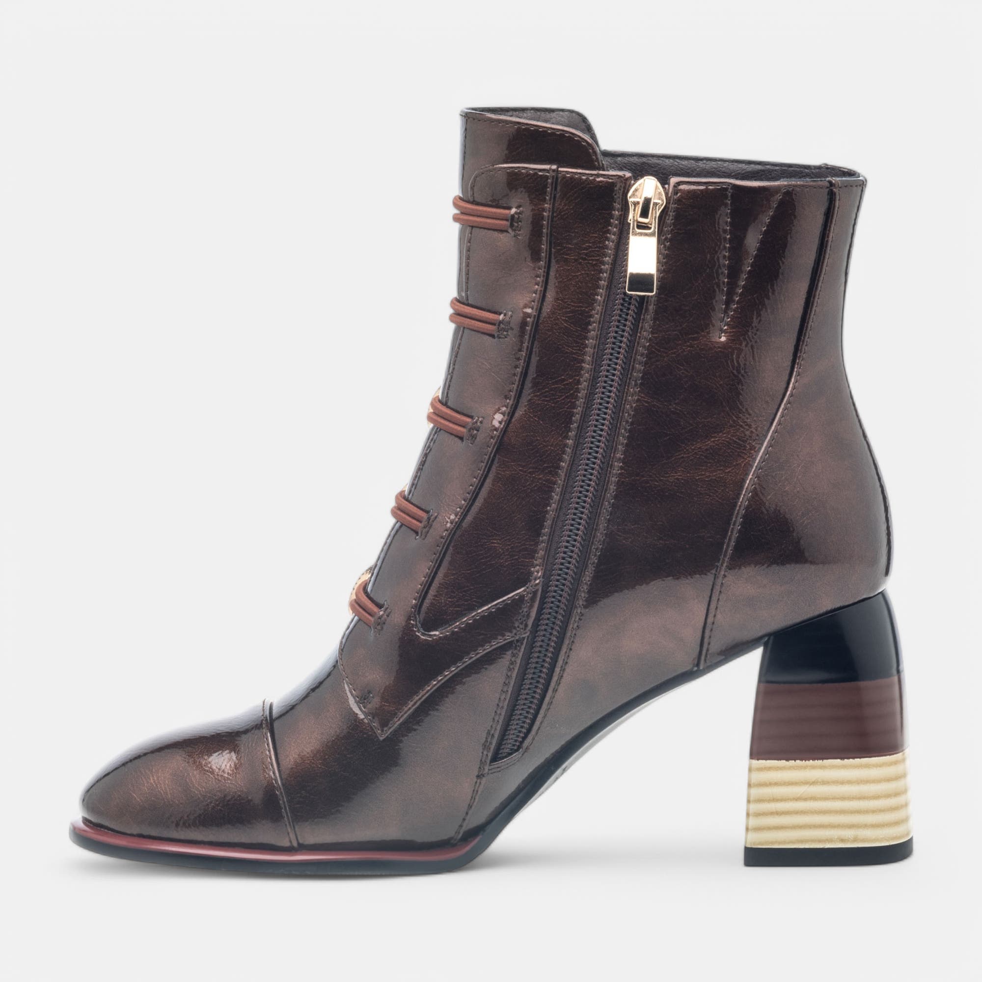 Bottines à talon Femme bronze