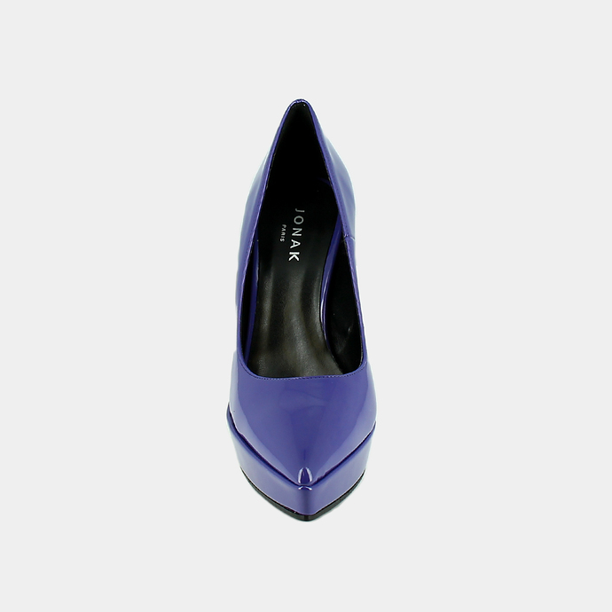 Escarpins à talons  en matière violet vegan