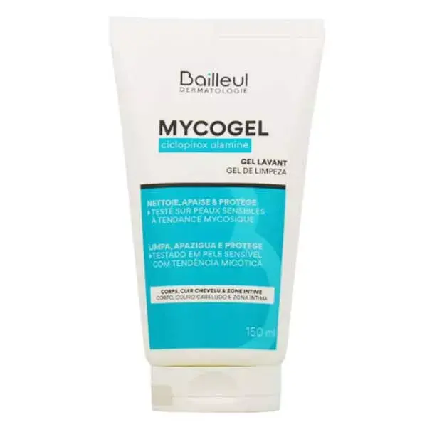 Mycogel Cyclopirox Olamine Gel Lavant 150ml