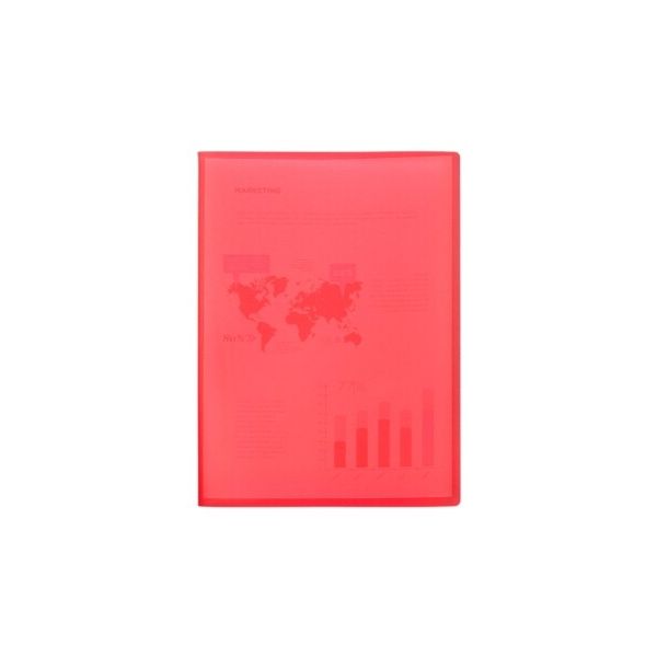 LiderPapel Capa Catalogo 80 Bolsas A4 Translucida Vermelha Ec94 - A00058.02