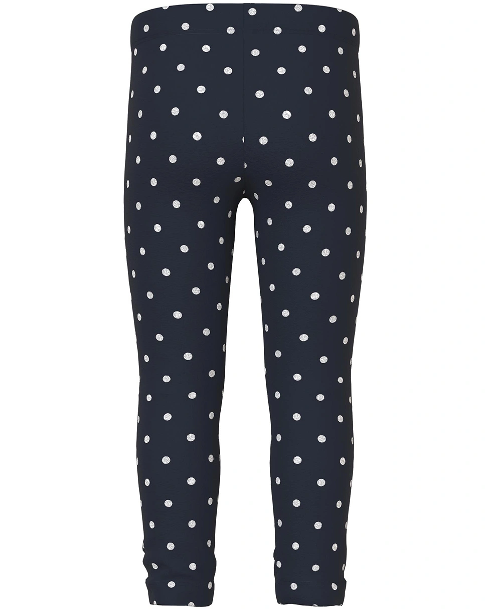 Leggings NMFVIVIAN - DOTS in dark sapphire