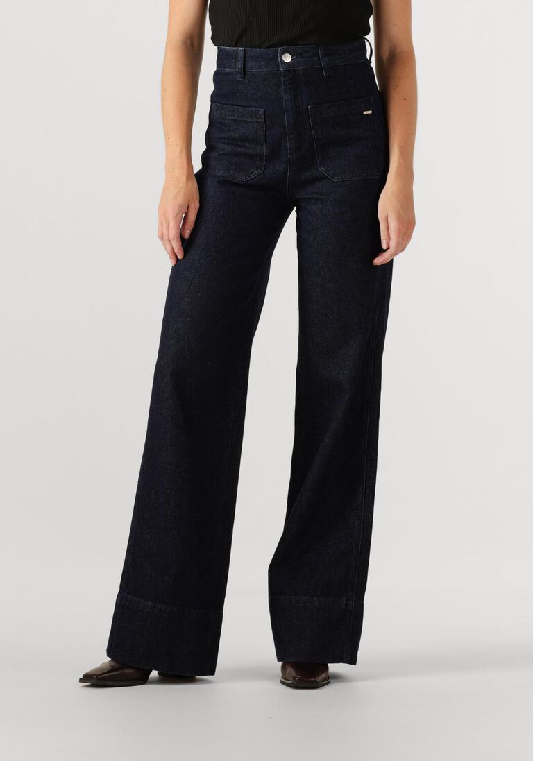 donkerblauwe ibana wide jeans penda
