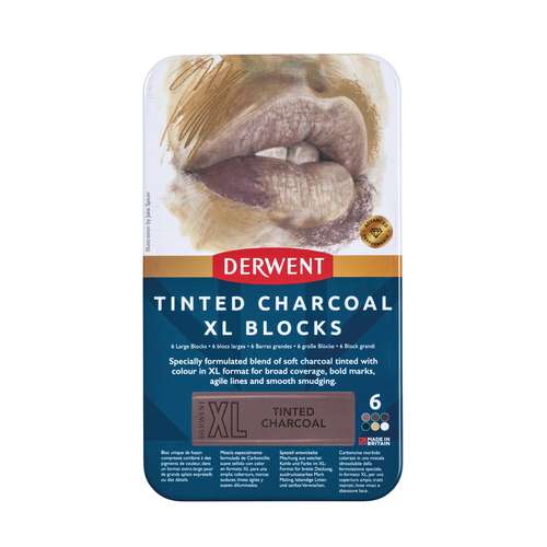 DERWENT Tinted Charcoal XL Blocks Set