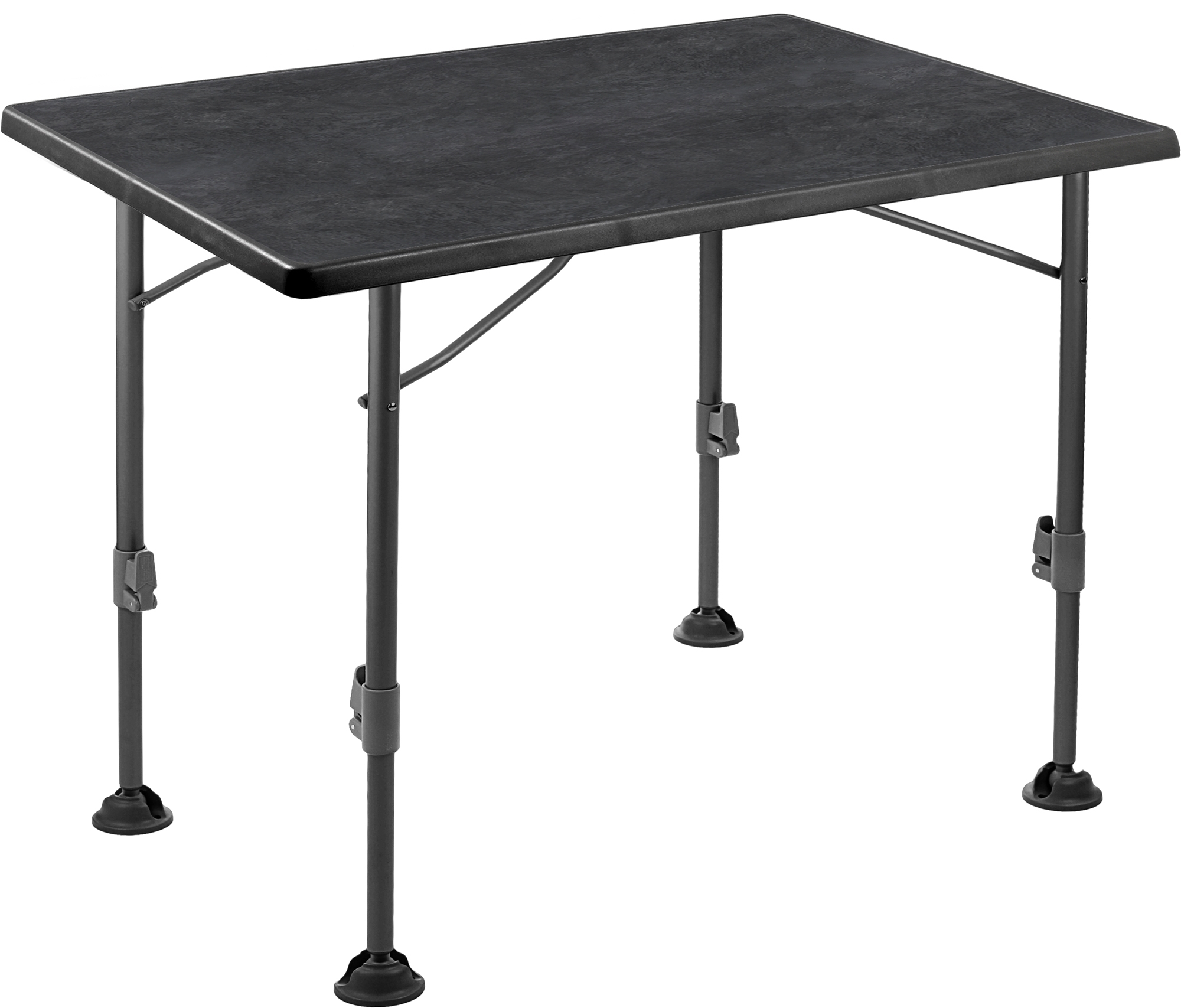 Brunner Linear Campingtisch schwarz 80 x 60 x H63/83 cm