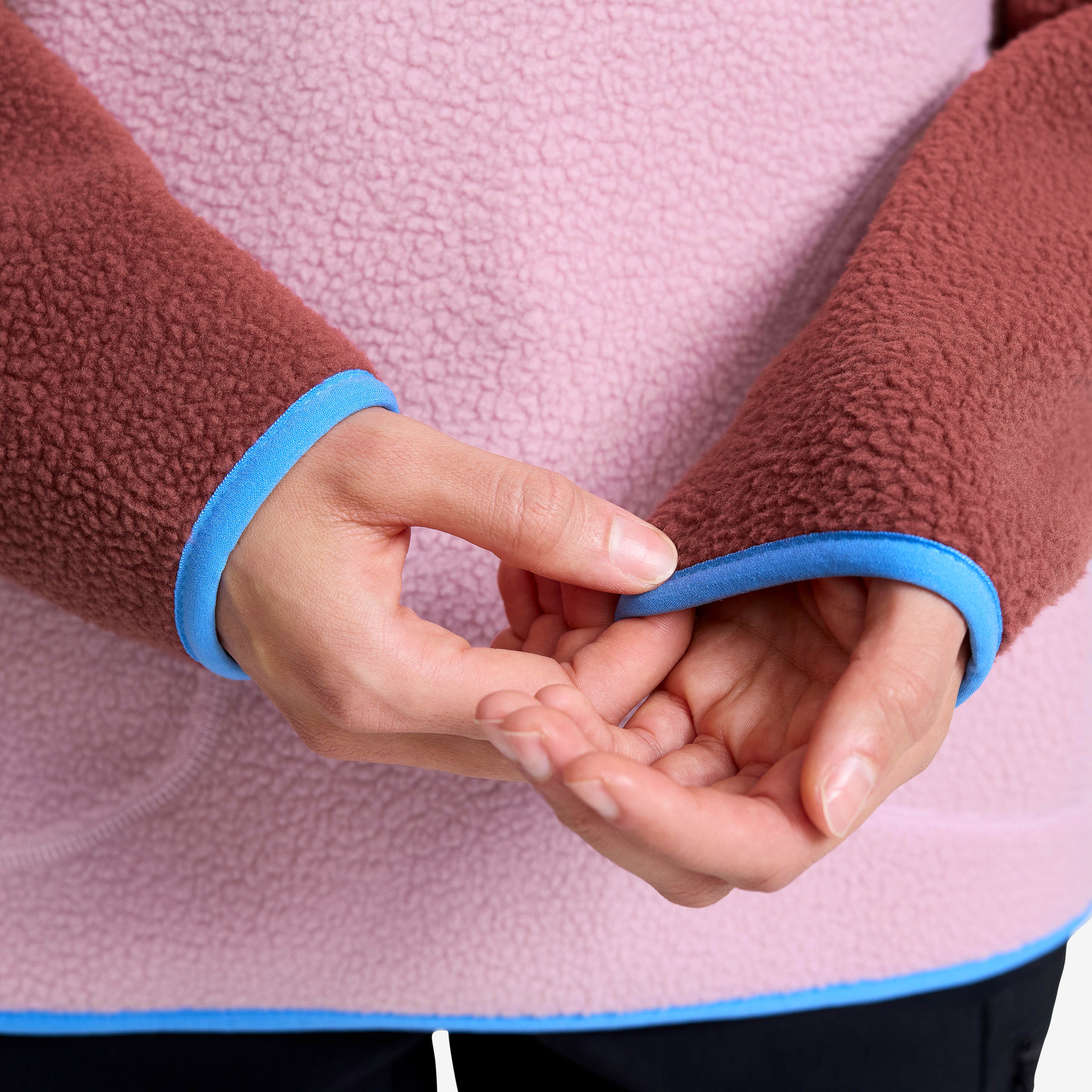 Canyon Half-zip Pile Fleece Dame Apple Butter/Fandango Pink