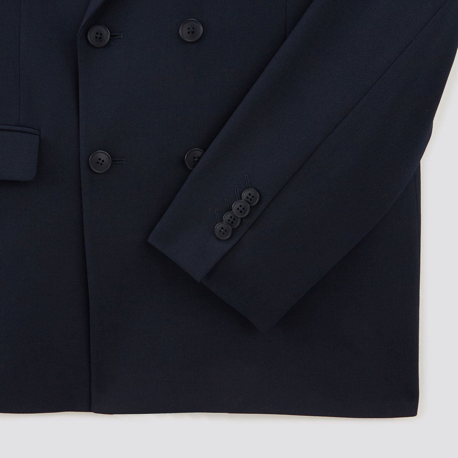Veste regular croisée Bleu