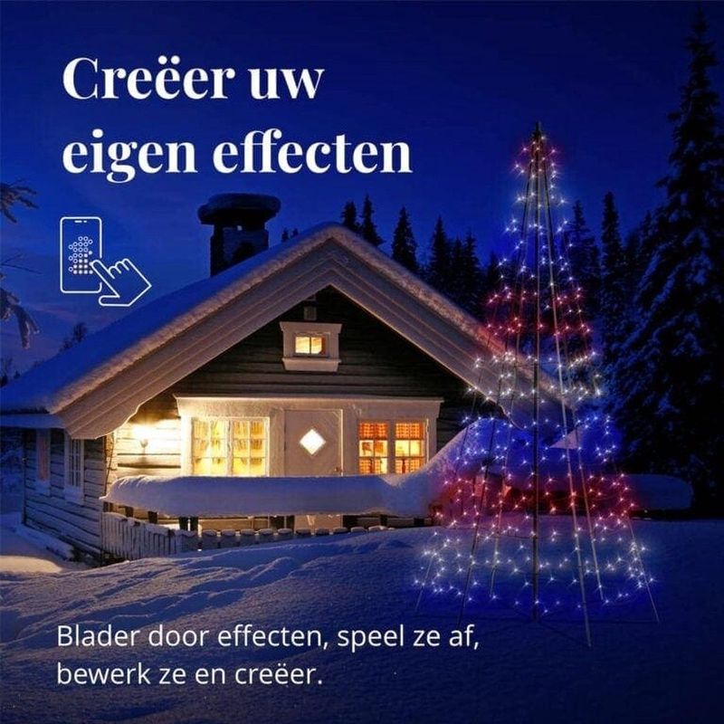 Twinkly - Verlichte Boom - Groen - LED - Weerbestendig