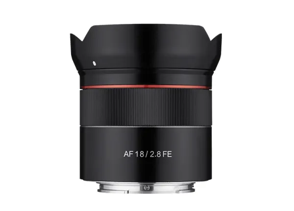 Samyang AF - Vidvinkel objektiv - 18 mm - f/2.8 FE - Sony E-mount - for Sony Cinema Line; a VLOGCAM; a1; a1 II; a6700; a7 IV; a7C; a7C II; a7CR; a7R V; a9 III