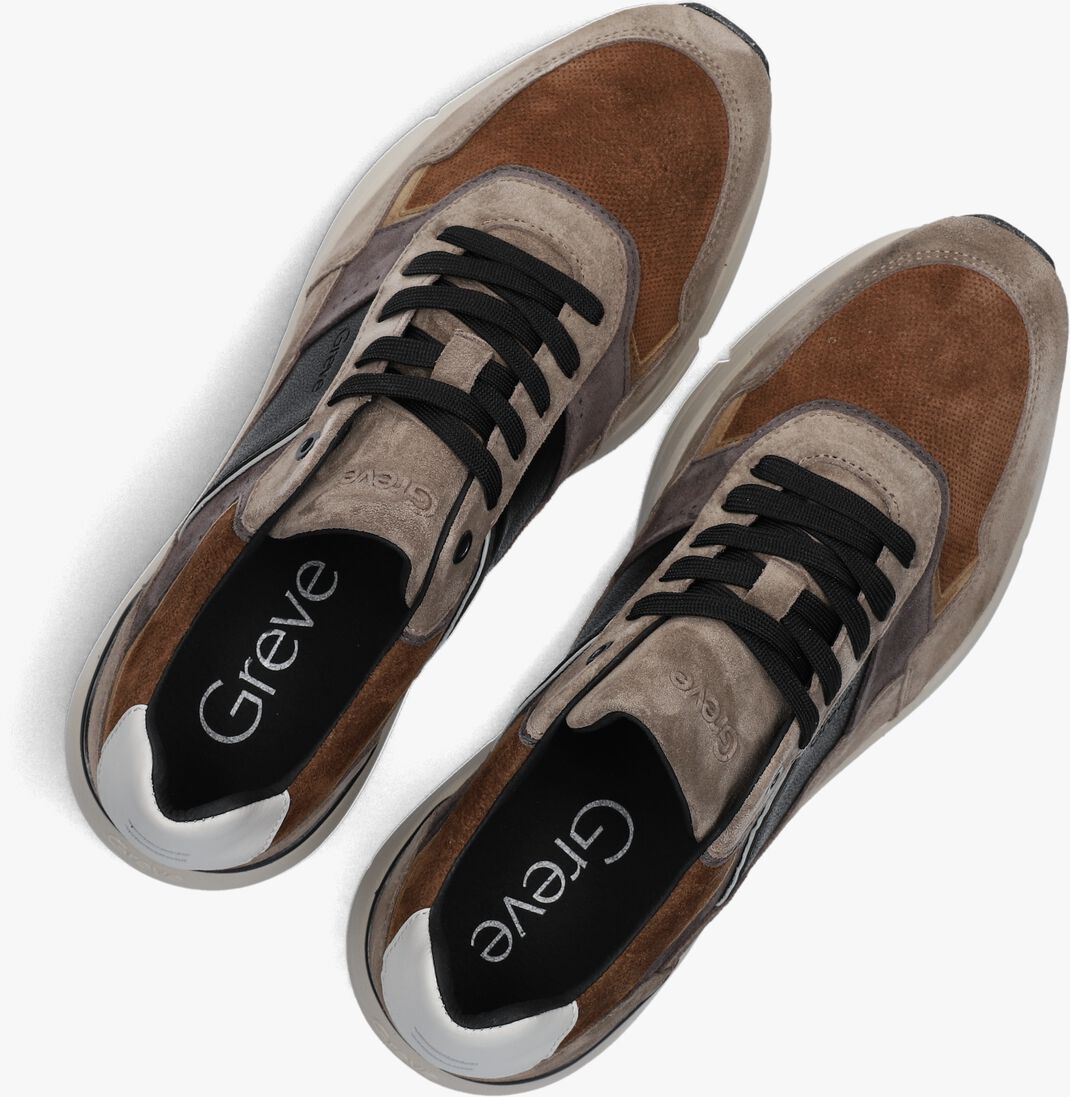 taupe greve lage sneakers walker h