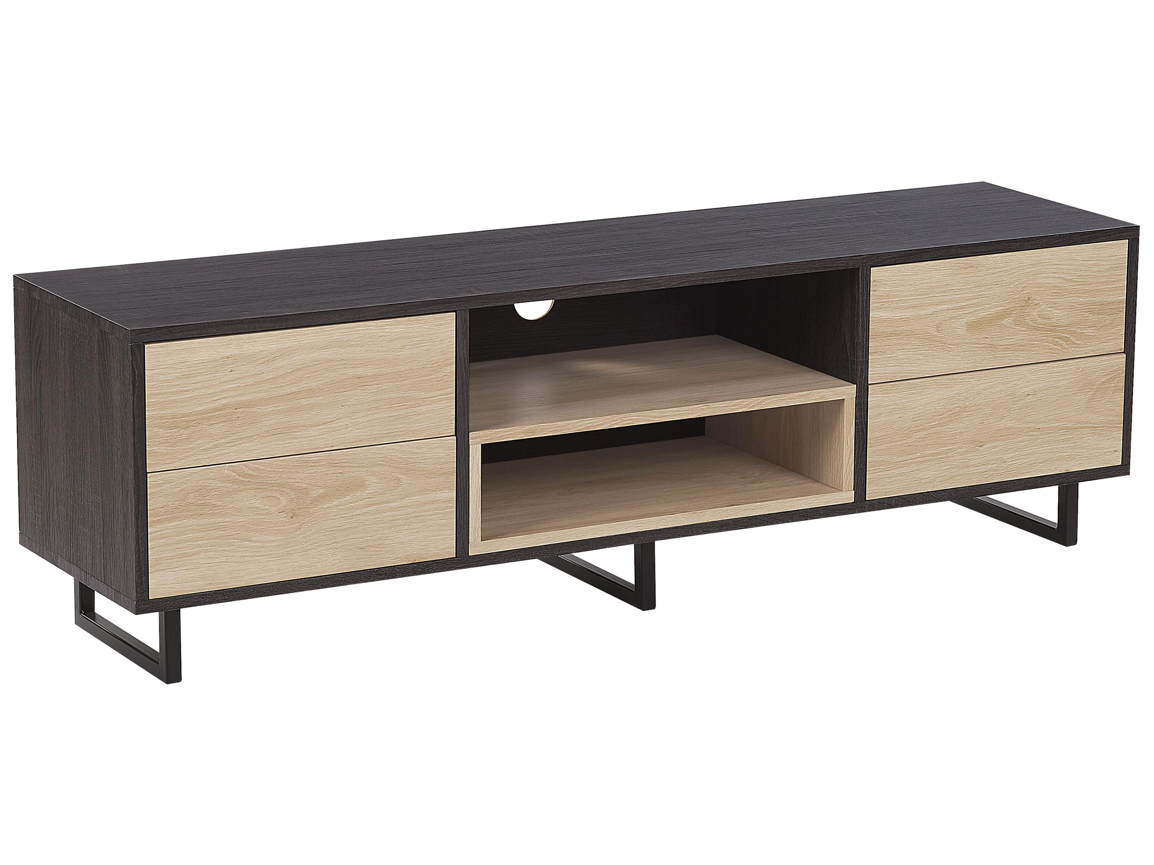 TV-meubel MAINE Bruin/zwart