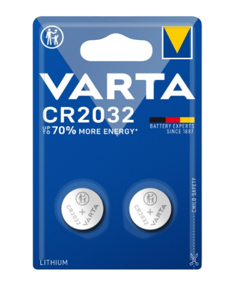 CR2032 Lithium 2-pack Batterijen