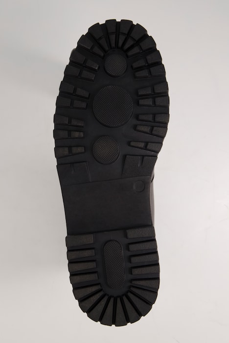Chelseaboots, Ziernieten, Profilsohle, Leder, Weite H
