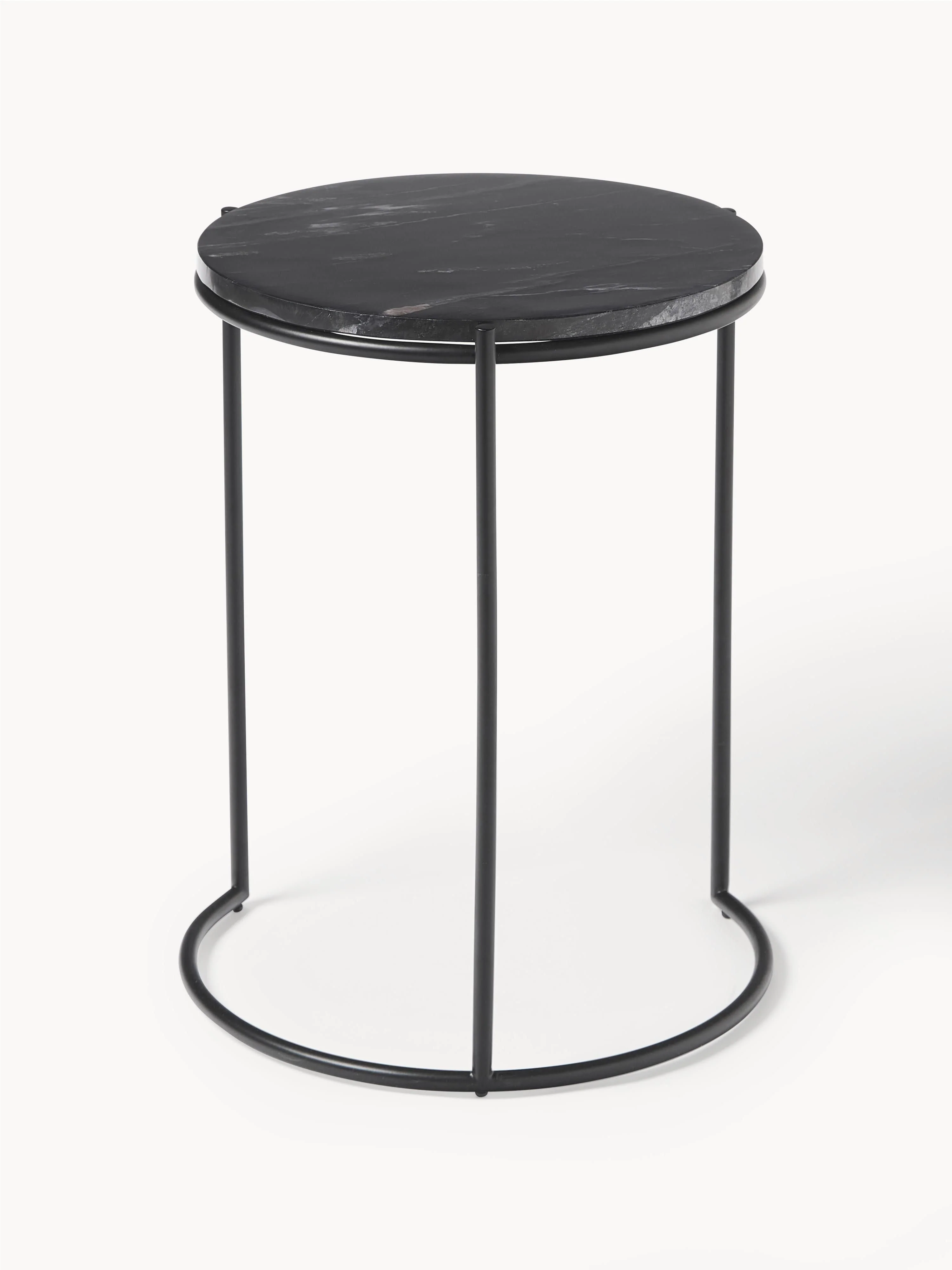 Marmeren bijzettafels Ella, 2-delig