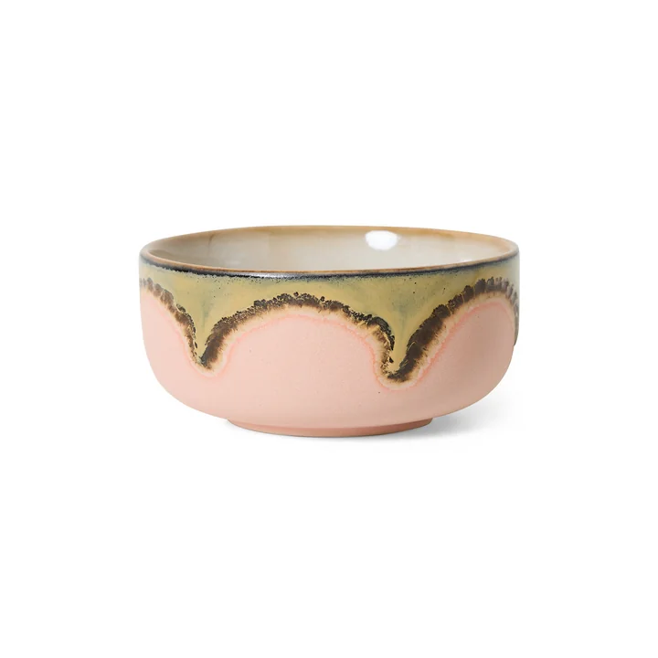 HKliving - 70's Dessertschale, Ø 12,5 cm, gem