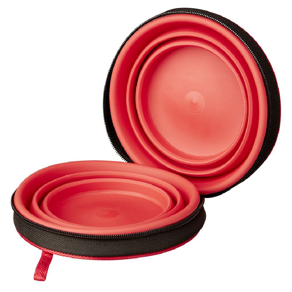 Gamelle double pour chien en silicone