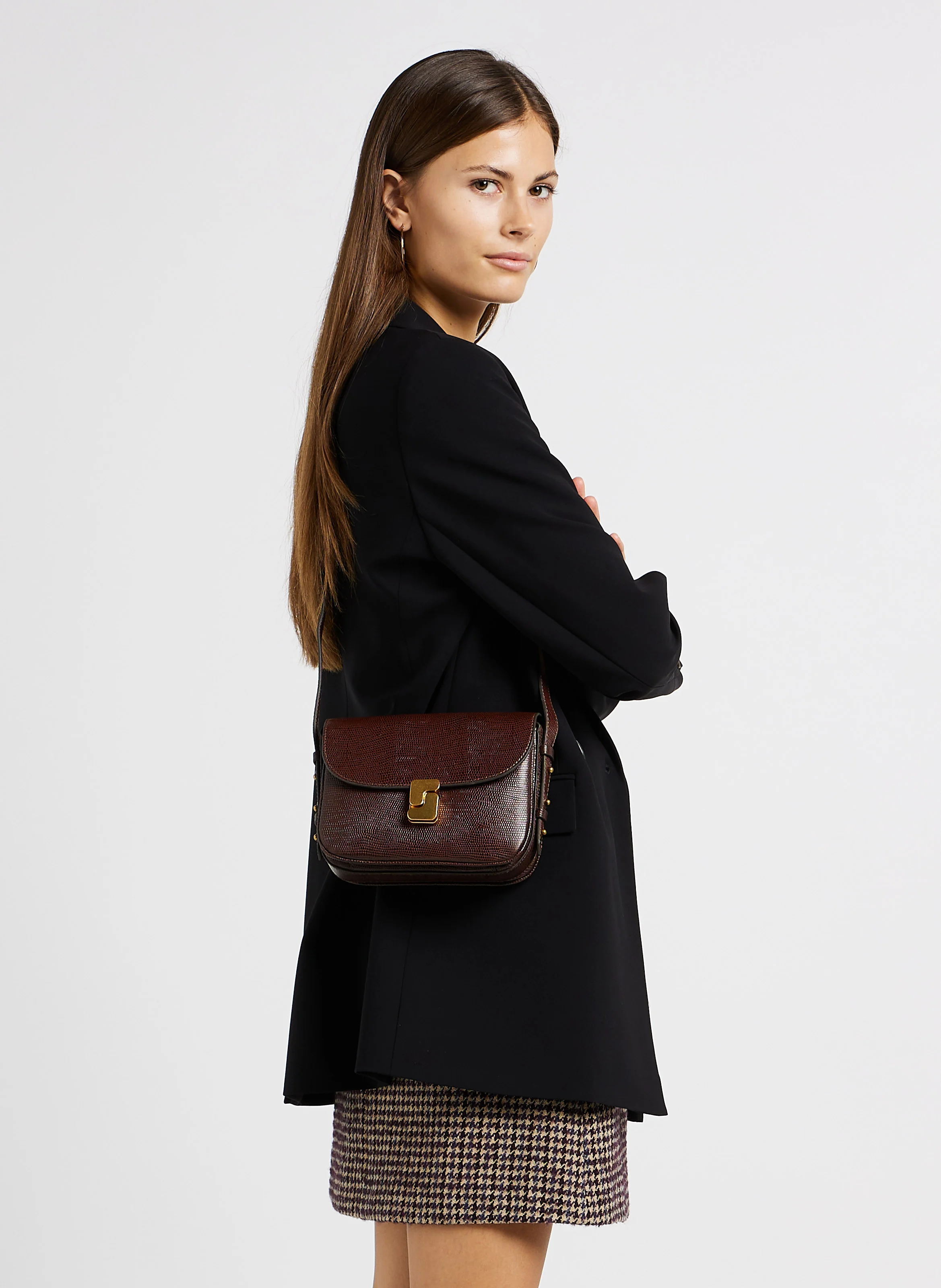 BELLISSIMA MINI - Sac bandoulière en cuir| Marron