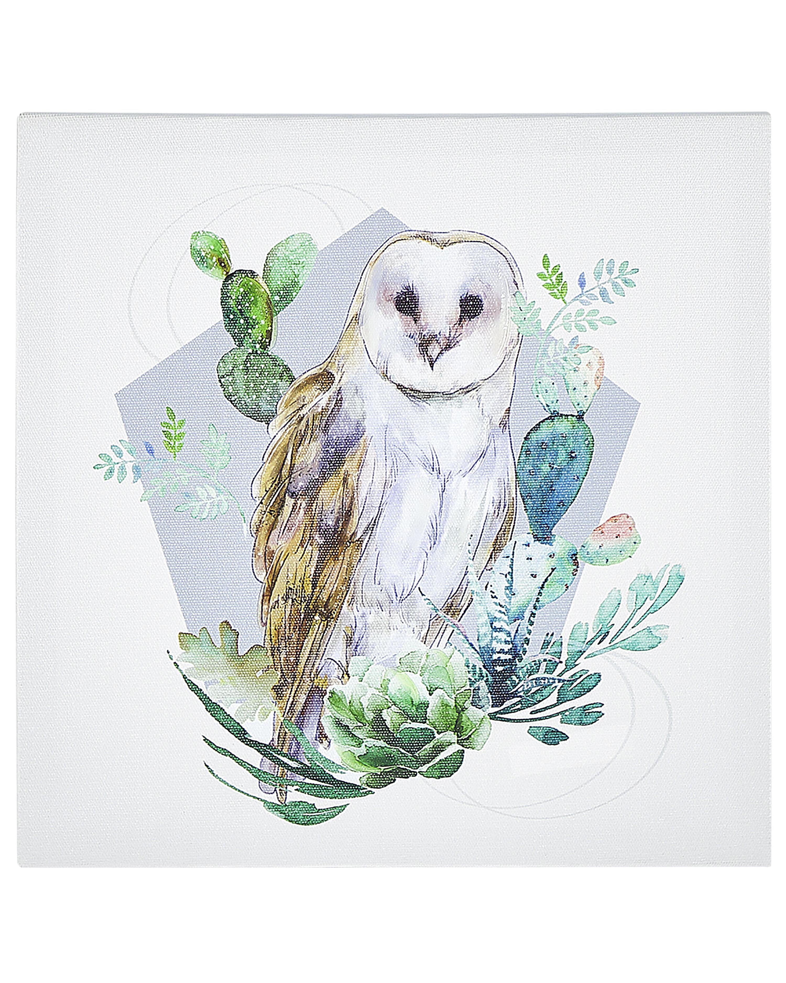 Set van 3 canvassen MENAKA Dieren motief 30 x 30 cm Meerkleurig