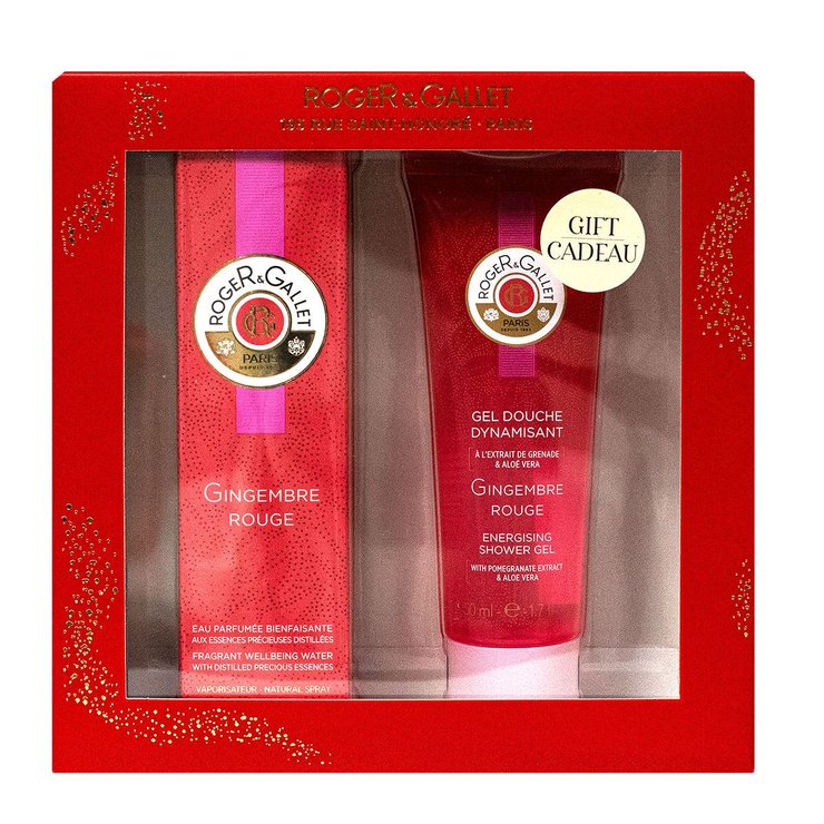 Gingembre rouge coffret eau parfumée & gel douche