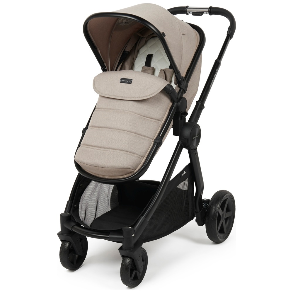 Babylo Panorama XTi 2-in-1 Reisesystem mit R129 Autositz – Mandel