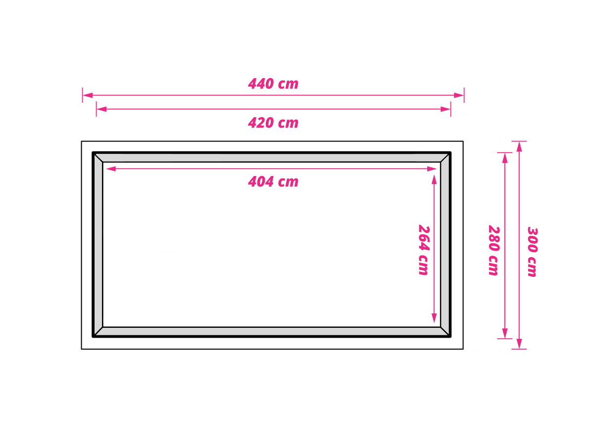 Obelink Air grondzeil 300 x 440 cm