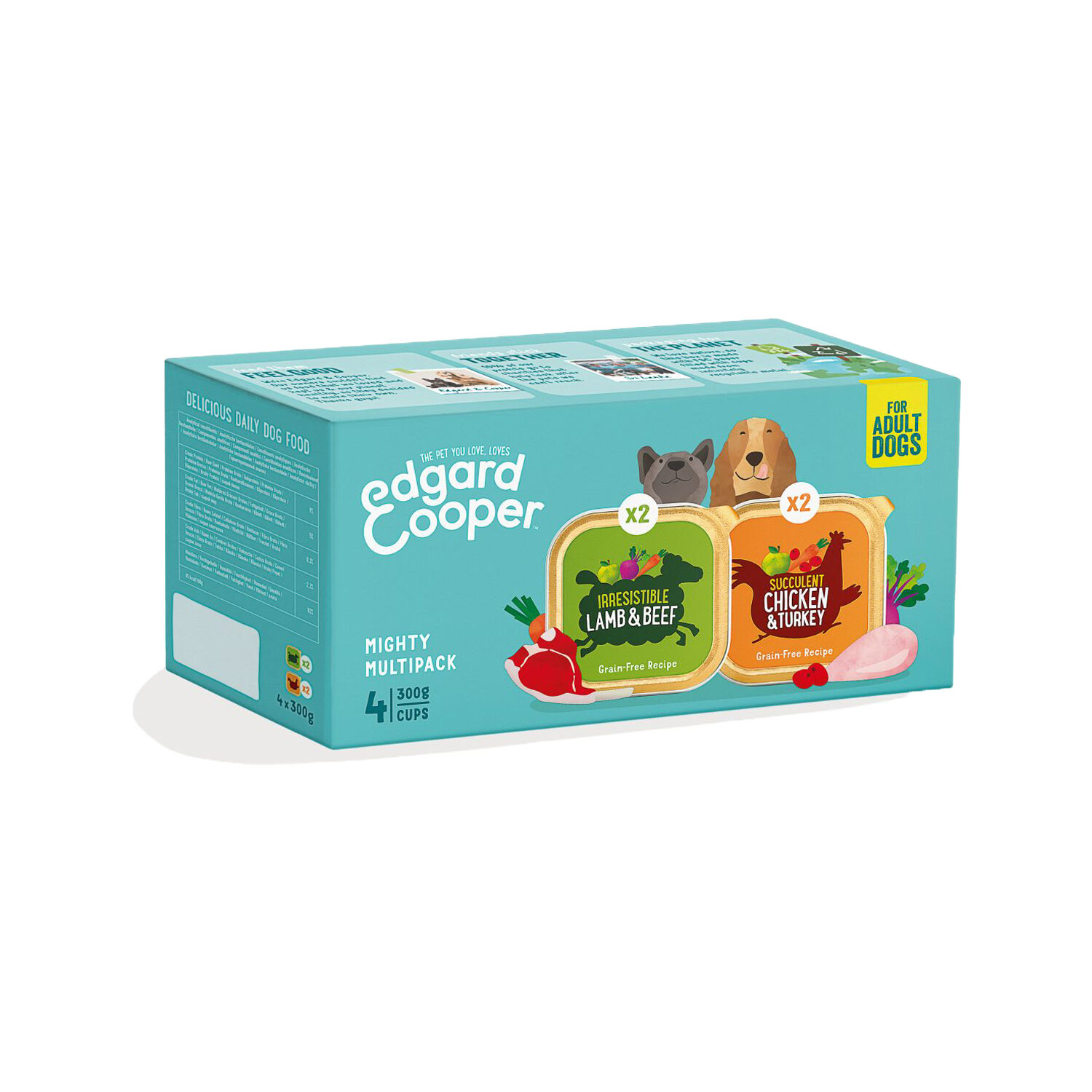 Edgard & Cooper Multipack Hondenvoer - Kuipje - Kip & Lam