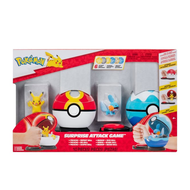 Pokémon - Surprise  Attack Game - Pikachu und Hydropi