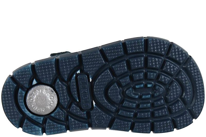 IMAC SANDAL I BLÅ NUBUCK MED LUKKET TÅ